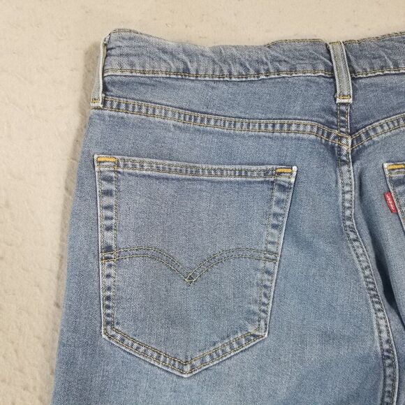 Levi's 505 jeans men's 36x26 regular fit blue stretch denim pants - Picture 8 of 13